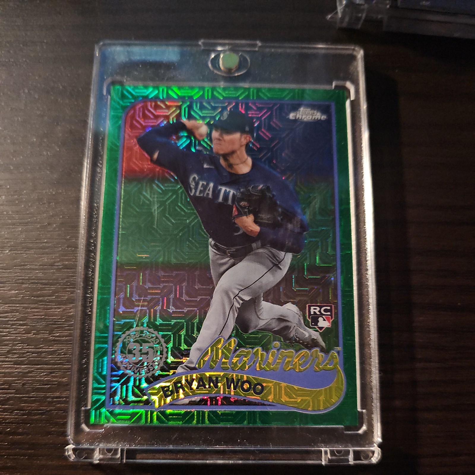 2024 Topps - 1989 Topps Chrome Silver Pack Bryan Woo Green Refractor /99 (RC)