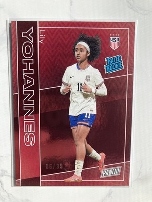 2025 Panini NSCC Silver Packs Lily Yohannes Rated Rookie Red /99 Rc SP USA