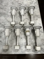 Used White Track Lighting Heads w/ Bulbs Included - 7 Pack