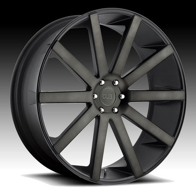 Dub S121 Shot Calla Machined Black DT 24x10 6x5.5 20mm (S121240084+20)