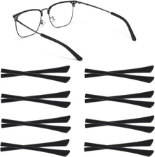 8 Pairs Eyeglass End Tips Ear Sock Pieces for Glasses Soft Silicone Eyeglasses T