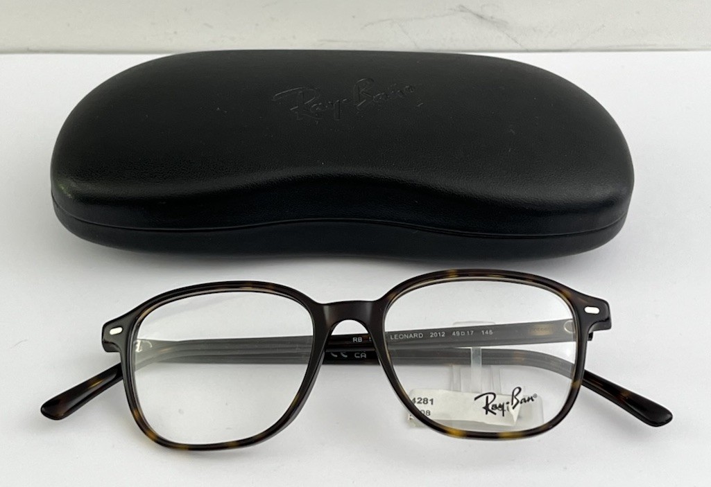Monture de vue Ray-Ban RB 5393 Leonard neuve pour femme en acétate noir