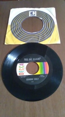 Jeannie Seely: Tell Me Again 7'' Vinyl Single (U.S. Import) - 454/25