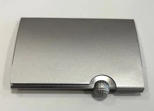 Pocket Silver Golf Business Card Holder Case Wallet for Business ID Credit Cards