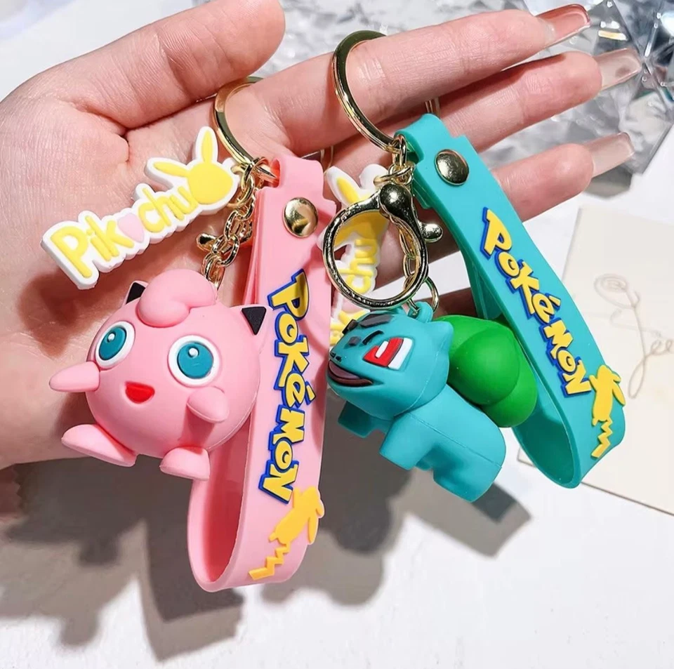 Pokemon Keychain Keyring Kids Bag Accessory Charm Toy Gift UK Free Delivery - Image 2 of 4