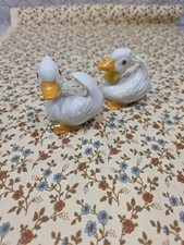 Vintage Ceramic Duck Figurines, Farmhouse Decor, Decorative Ducklings