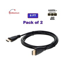 2-Pack 6FT High Speed HDMI Cable 1080P 60Hz HDTV Blu-ray DVD 3D PS5 Xbox Cord