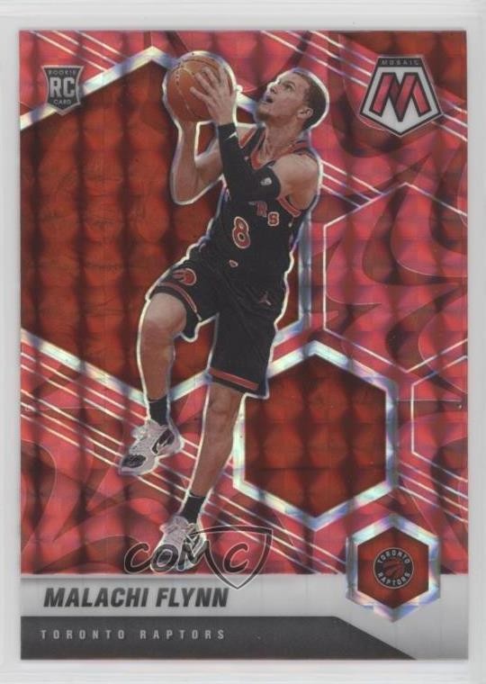 2020-21 Panini Mosaic Rookie Reactive Red Prizm Malachi Flynn #236 0m0g