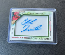 2025 Panini Boys Of Summer Caleb Lomavita Jumbo Acetate AUTO 192/199