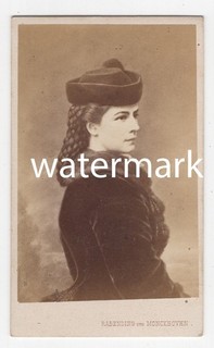 Kaiserin Elisabeth von Österreich Sisi Königtum von Emil Rabending von Wien CDV