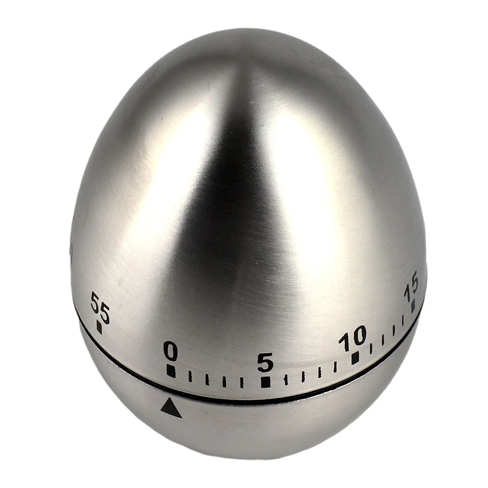 Divertente timer per le uova contaminuti per la cucina originale argento d'uovo - Immagine 2 di 4