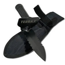 TerraX Heavy Duty Hand Digger - Shovel with Belt Sheath