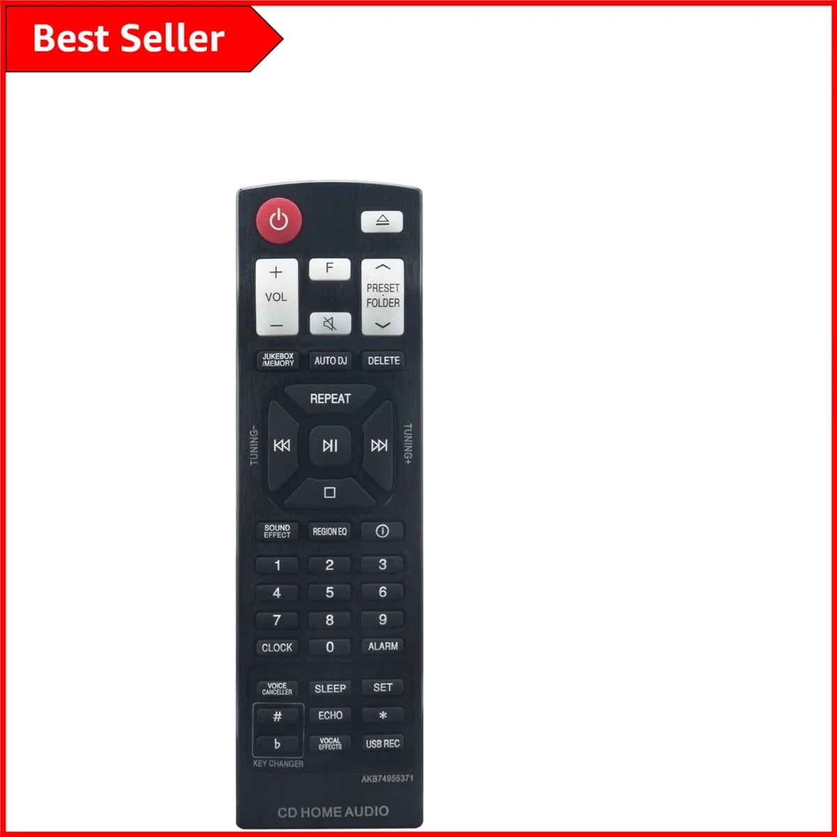 TéLéCommande AKB73655739 pour Mini SystèMe Hi-Fi StéRéO LG Home Audio