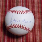 Hank Aaron Signed National League Baseball - JSA Authenticated