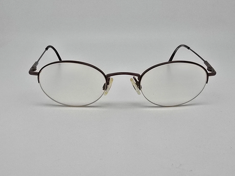 Encantador marco de gafas marrón CH8393 con clip para gafas de sol y estuche Japón 43 mm Foto 3 de 4