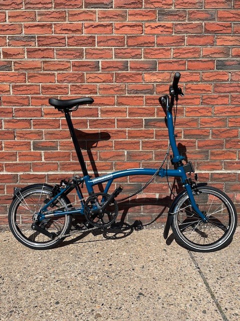 Brompton Folding Bicycle M12L C Line Ocean Blue | eBay
