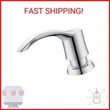 GAGALIFE Kitchen Sink Soap Dispenser with Large Bottle, Built in Sink Soap Dispe