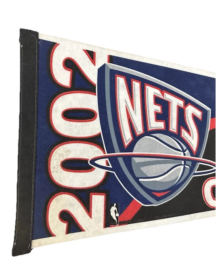 Y2K 2002 New Jersey Nets NBA Eastern Conference Champs Pennant Finals - Image 3 of 4