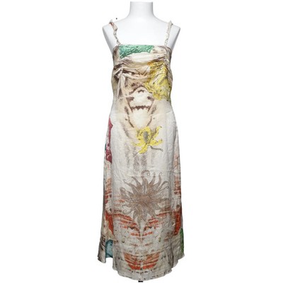 Just Cavalli, Kleid, Größe: 38, Beige/Mehrfarbig, Seide, Sonstiges, Seide #s2J