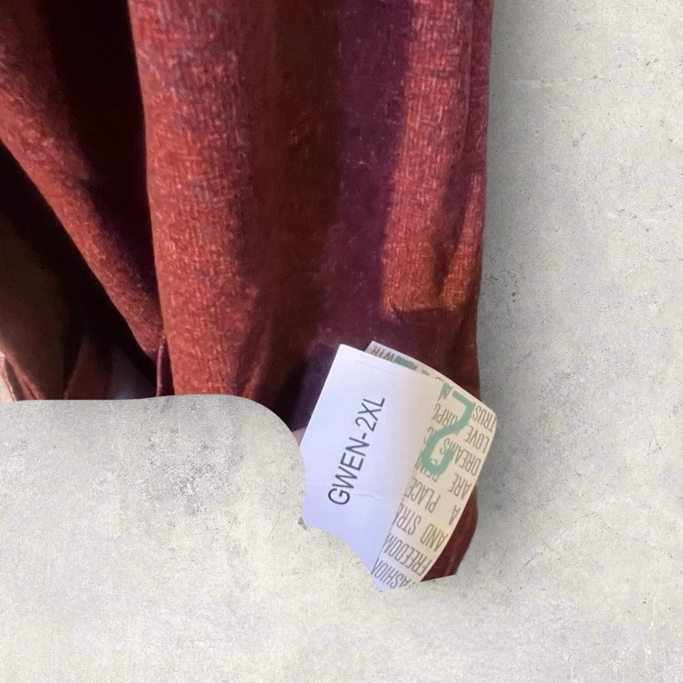 Blazer Lularoe 2XL Gwen Relajado Sólido Granate Tweed Nuevo con Etiquetas Foto 3 de 4