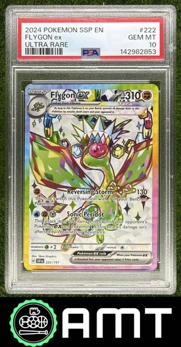 Flygon Ex PSA 10 2024 Pokemon Surging Sparks #222/191 2853