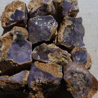 RimRock: 3.45 Lbs Top Grade BURRO CREEK PURPLE AGATE Rough