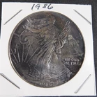 1986 Silver Eagle Dollar • 1 Troy Oz .999 Fine Silver • First Year of Series