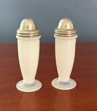 MACBETH EVANS AMERICAN SWEETHEART DEPRESSION GLASS MONAX SALT PEPPER SHAKERS