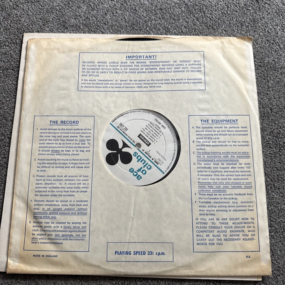 John Mayall - The Blues Alone - 12”lp 1967 Rare SCL1243 pressing - Image 4 of 4