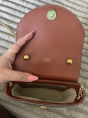 ショルダーバッグ Chloe Aby Lock small Chloe Aby Lock Small Embossed, Calfskin Leather Chain Bag