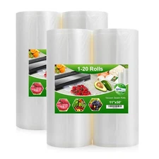11"x50' Heavy Duty Vacuum Sealer Bags Roll Sous Vide FoodSaver Vac Storage Bags
