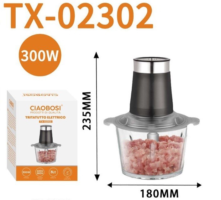 OFFERTA Tritatutto Elettrico Linq 300W 3L: Prezzo Shock per TX-02302