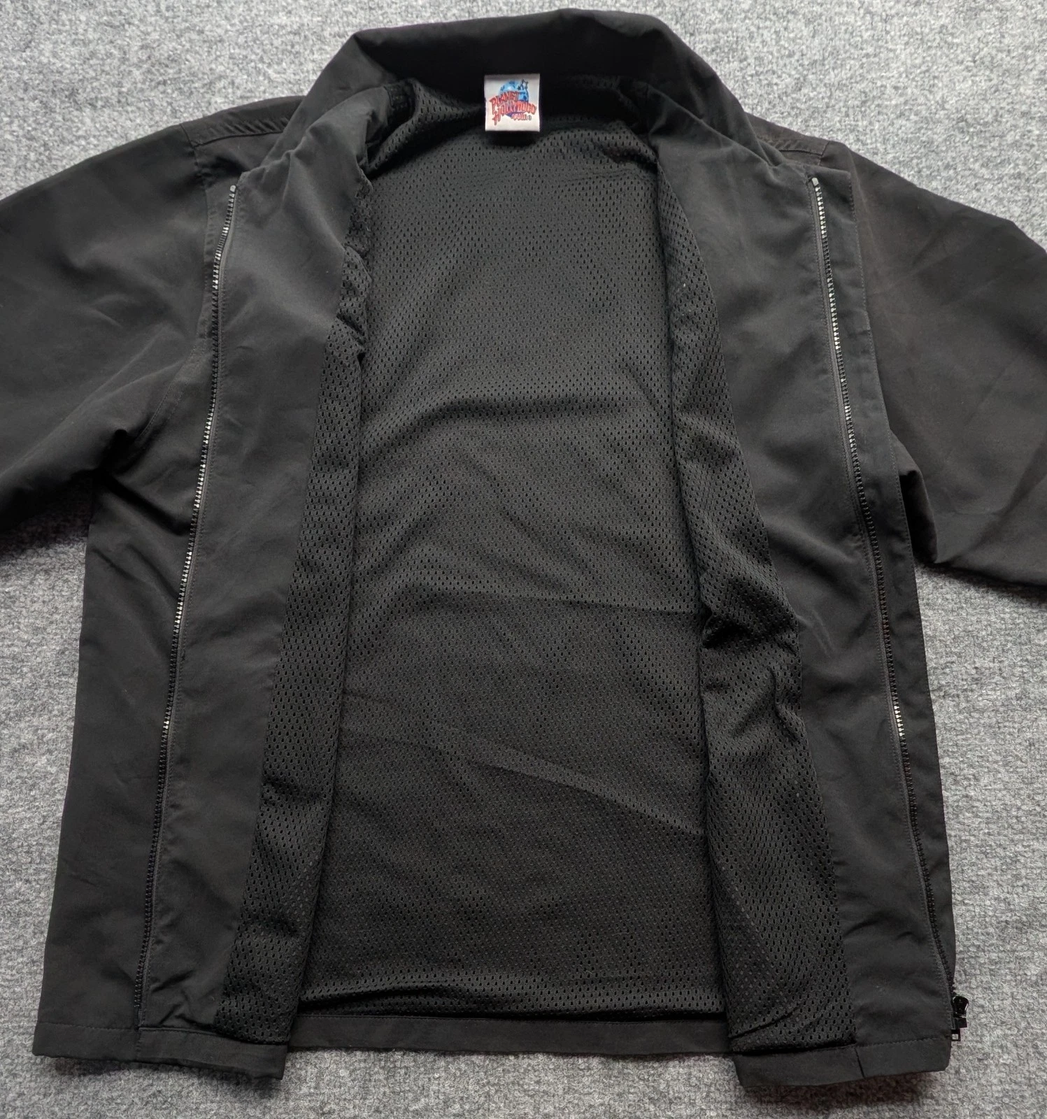 Planet Hollywood Orlando Windbreaker Men's Size Extra Large Black Vintage - product detail image 7