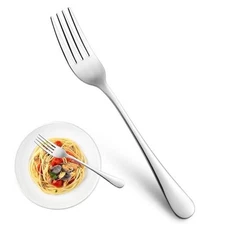 Dinner Forks,Set of 16 Top Food Grade Stainless Steel Silverware 16pcs-Silver