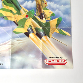 Nintendo NES Mig 29 Soviet Fighter Camerica Codemasters POSTER ONLY VGC