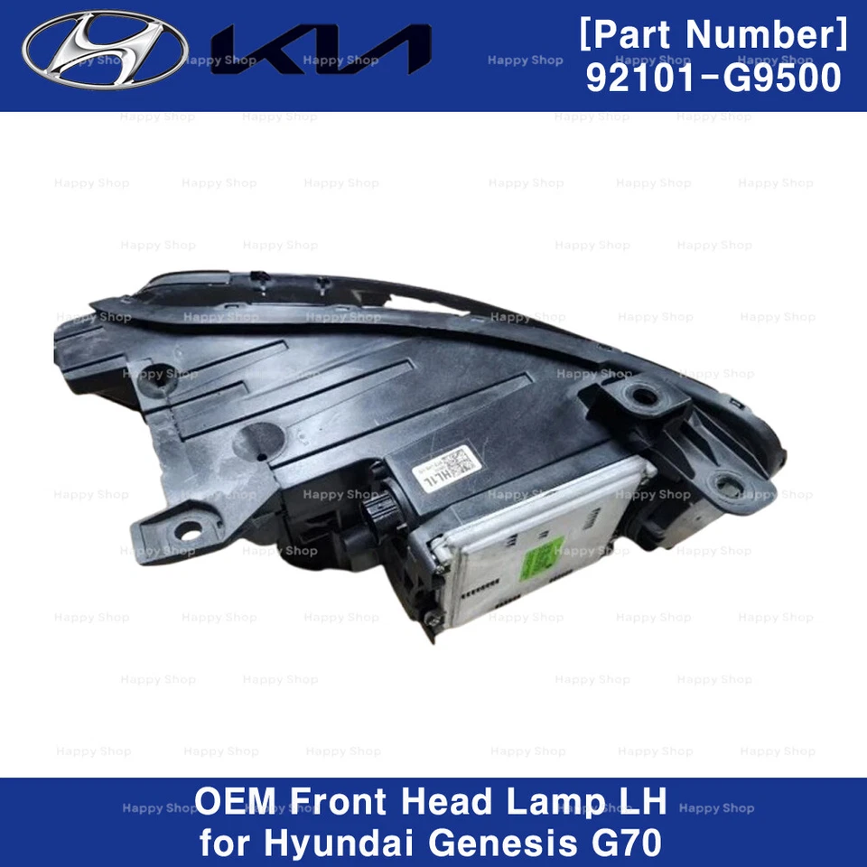 Левая передняя фара от оригинального производителя 92101G9500 для Hyundai Genesis G70 2022-23 - Изображение 3 из 4