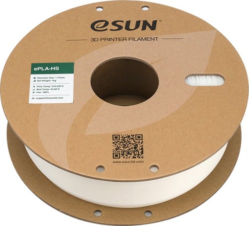 eSUN White ePLA-HS (High Speed) 1.75mm 1Kg 3D Printing filament - Picture 2 of 2