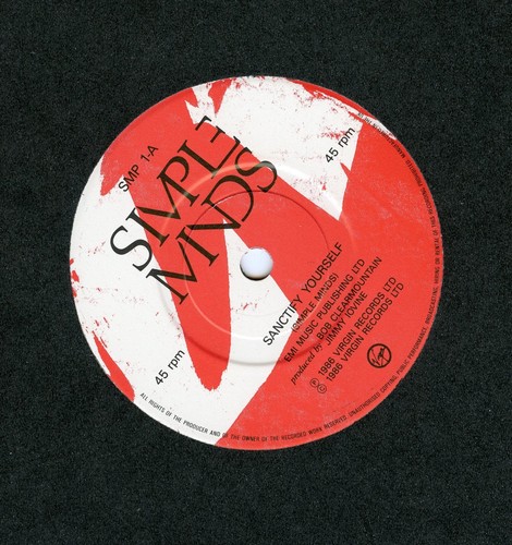 Simple Minds/Sanctify Yourself + 3 (UK/Two 7" Vinyl Records)RARE LIMITED EDITION - Picture 4 of 7