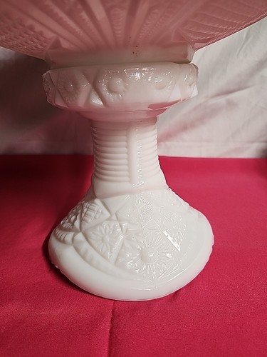 1950’s Thatcher McKee White Milk Glass Punch Bowl Concord 28pc set W/Hangers - Picture 21 of 24