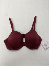 Women's Icon Full Coverage T-Shirt Bra - Auden Berry Red Size 32B