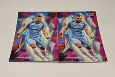 2016/17 Topps Stadium Club Premier League Golazo B & S Foil Sergio Aguero 2x Lot