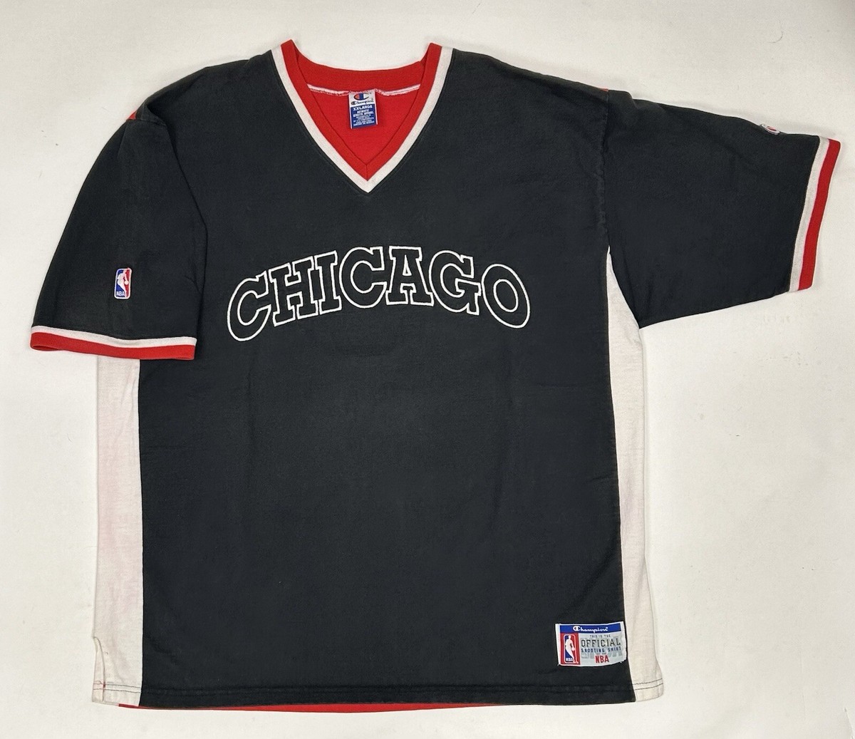 champion 90s シカゴブルズ　シューティングシャツ　XL champion 90s シカゴブルズ シューティングシャツ XL Vintage