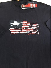 Patriotic USA Size XL Navy American Flag Cotton Short Sleeve Tee Shirt New