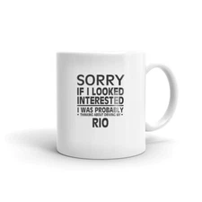 Thinking About Driving My Rio Tea Coffee Ceramic Mug Office Work Cup 