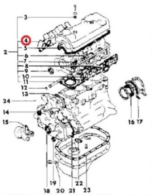 MD971325 1085013 920269 CLARK TOP GASKET SET MITSUBISHI 4G63 JT130