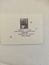 1991 Donruss Willie Stargell Puzzle Pieces 1, 2 and 3