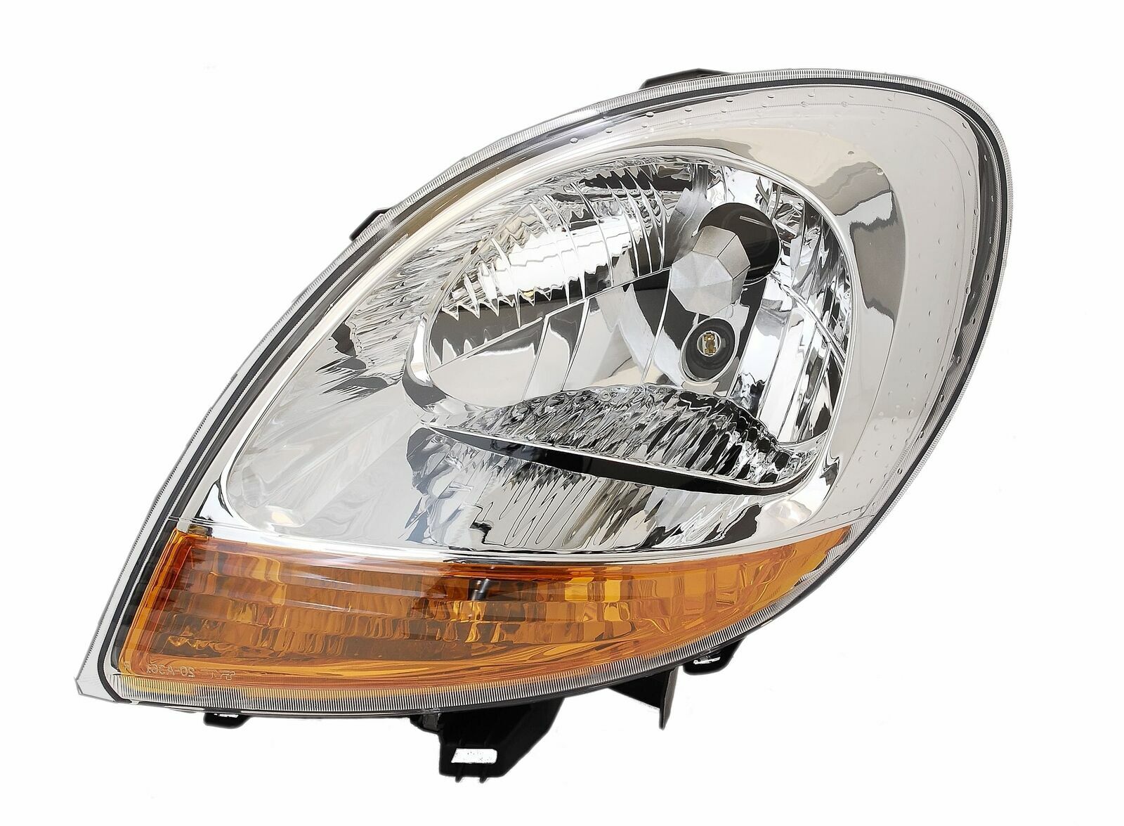Phare avant gauche H4 chrome orange pour sécuriser les trajets en Renault Kangoo Express