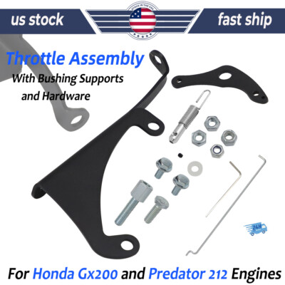 #ad Throttle Linkage Kit For Ungoverned Engines Gx200 Predator 212 Go Kart Minibike $11.59
