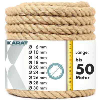 Juteseil Arnold | Robustes Naturprodukt aus 100 % Jute | Deko Seil | Kordel