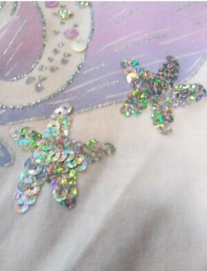 Camiseta Sonoma Sirenita Niña Pequeña Gráfica Talla 8 Rosa Foto 3 de 4